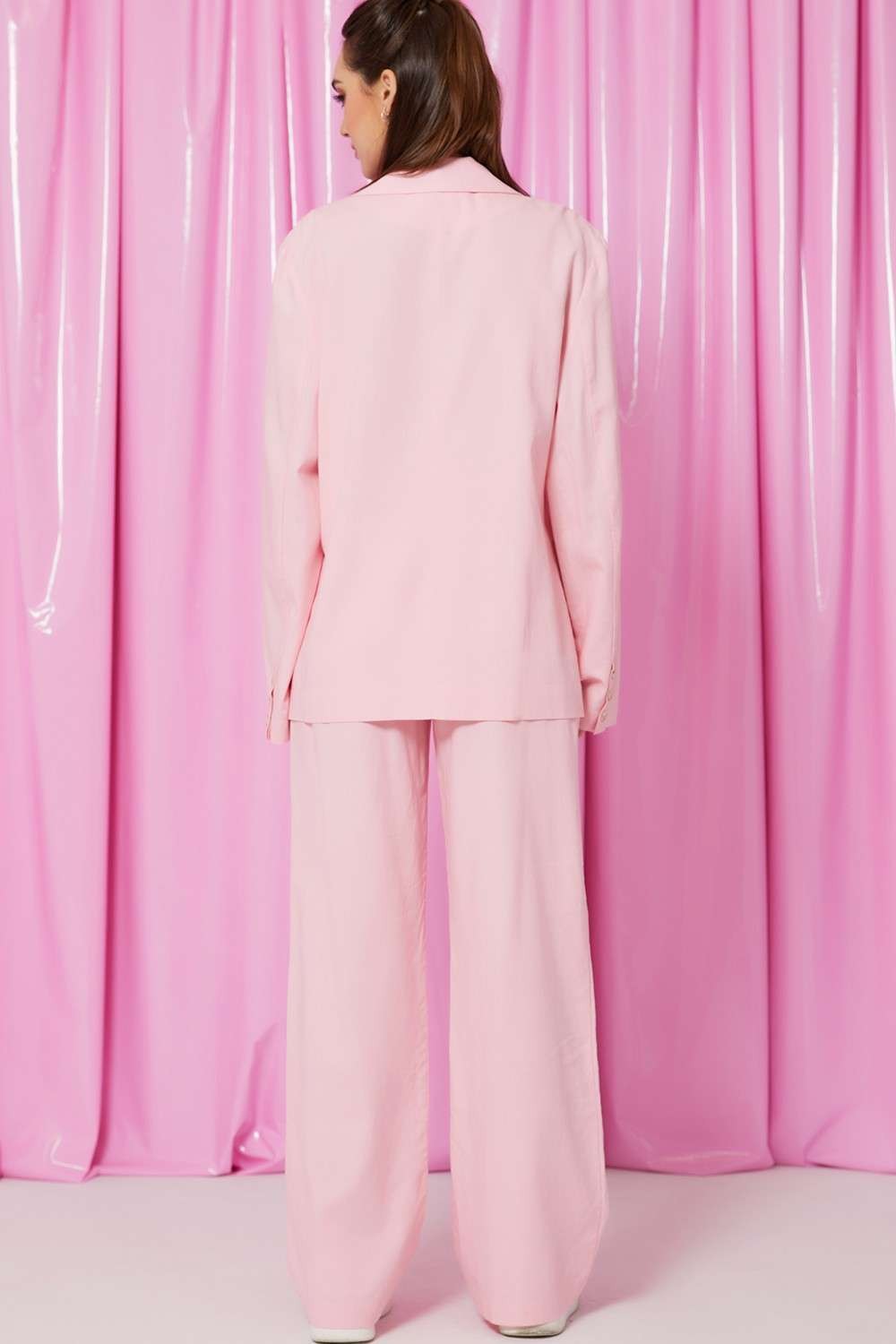 LINEN BLAZER AND PANT SET