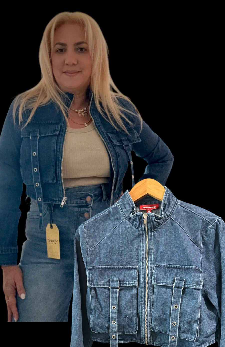 Denim Crop Jacket