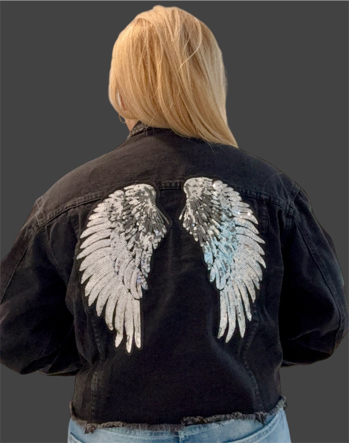 Denim Jacket (Black & Silver)