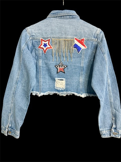 DENIM JACKET (LOVE U.S.A)