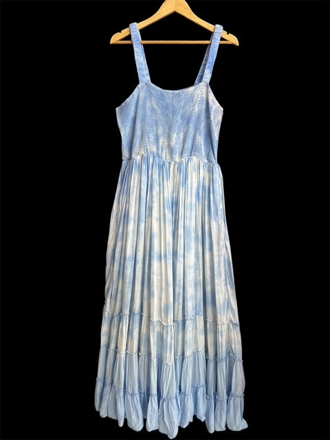 Smocked Maxi Dress, (PLUS SIZE)