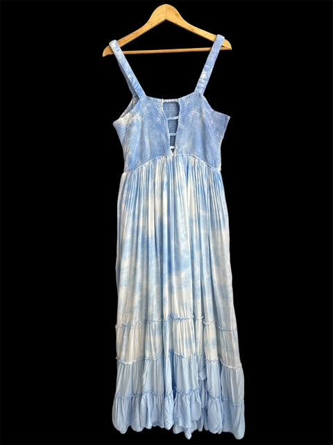 Smocked Maxi Dress, (PLUS SIZE)