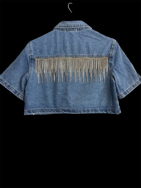 Short-sleeved Denim Jacket