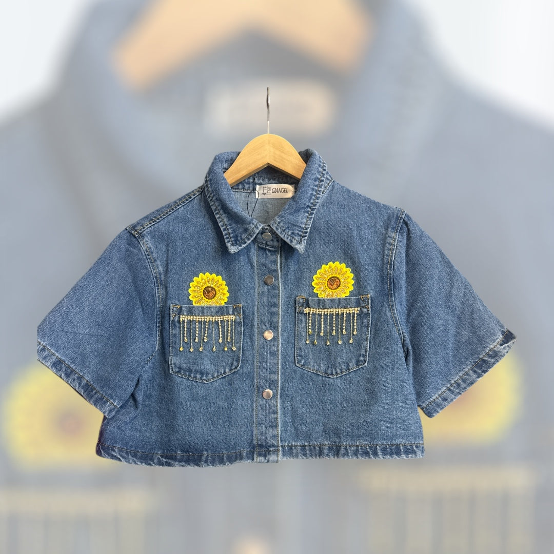Short-sleeved Denim Jacket