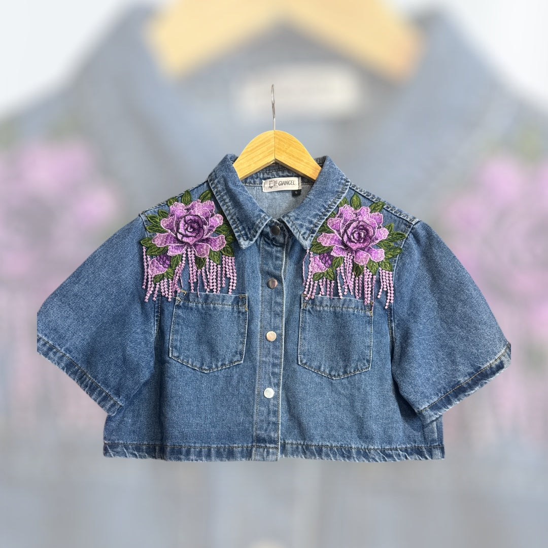 Short-sleeved Denim Jacket