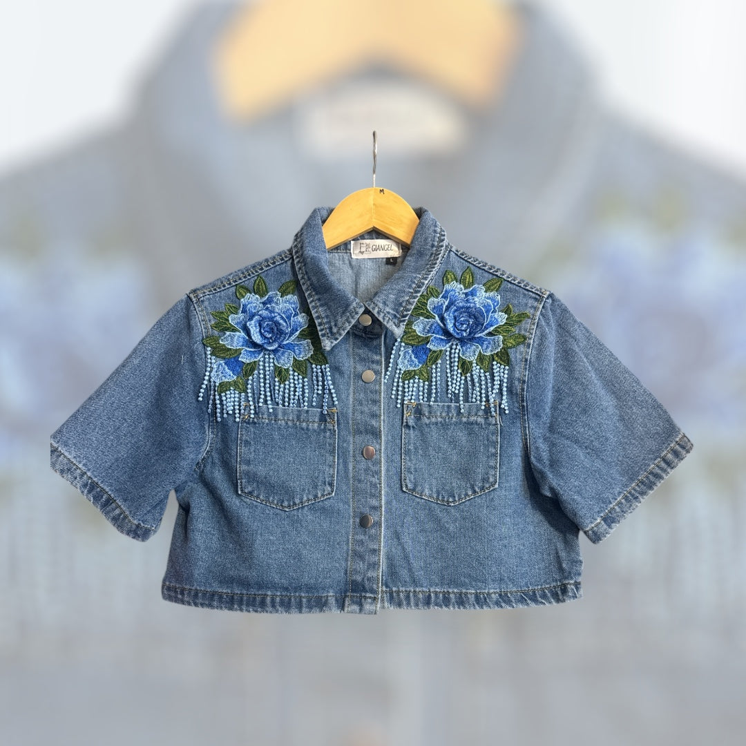Short-sleeved Denim Jacket