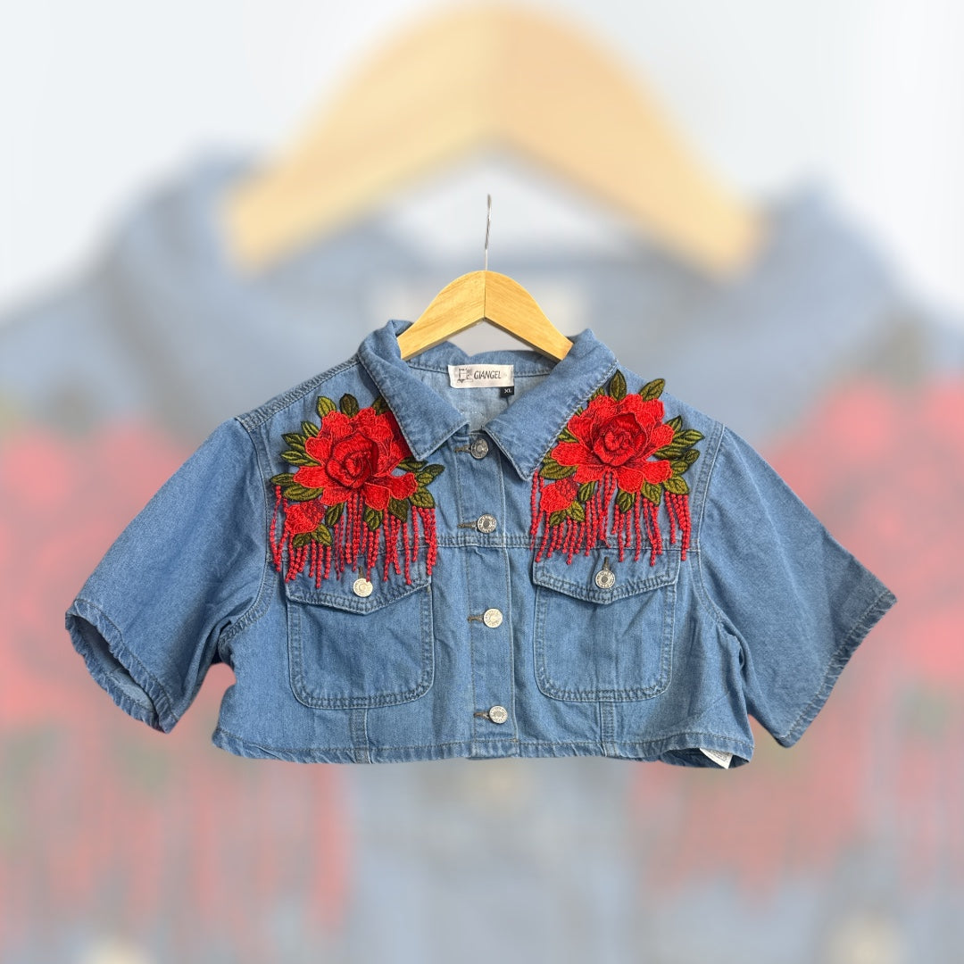 Short-sleeved Denim Jacket