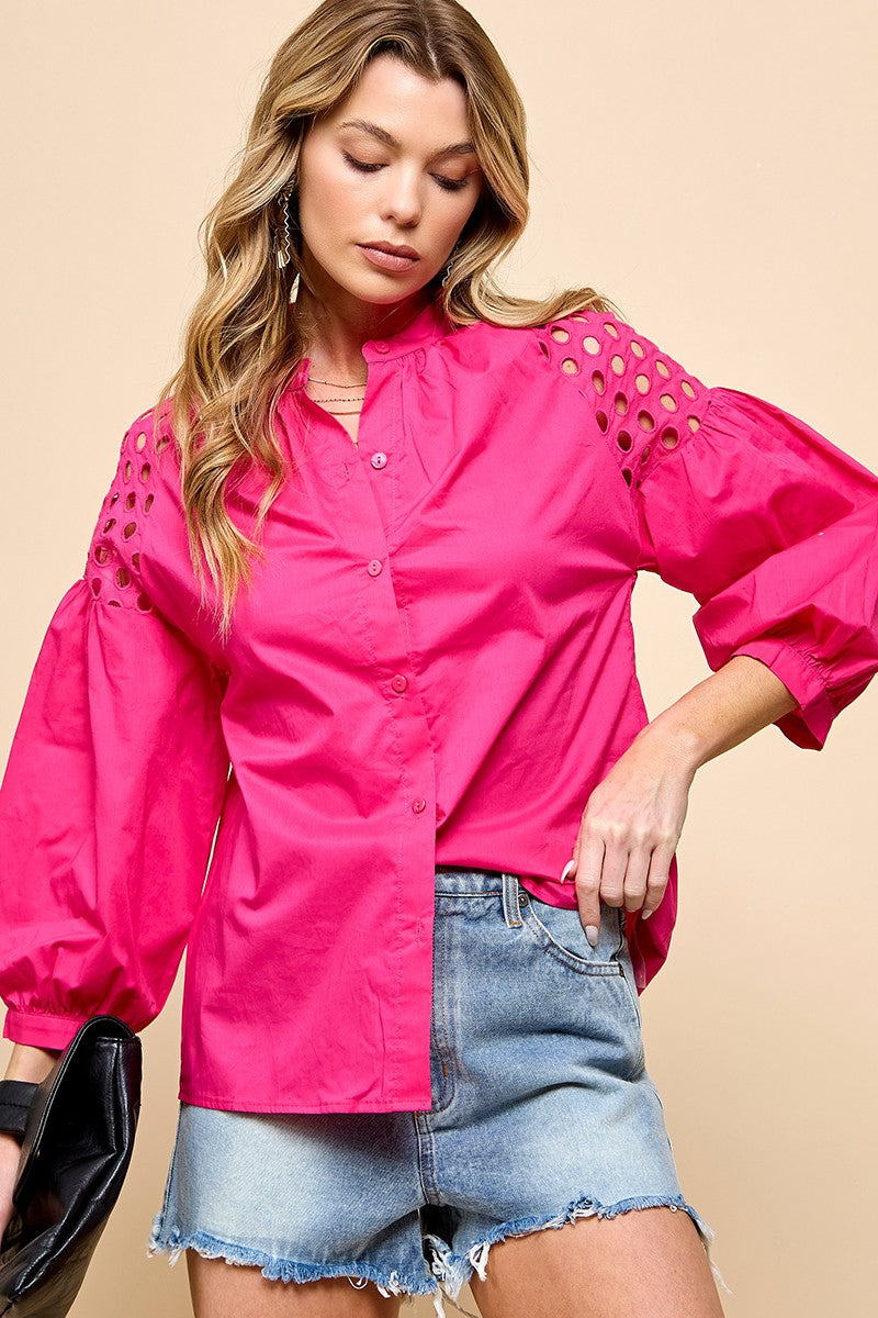 Blouse (Fuchsia)