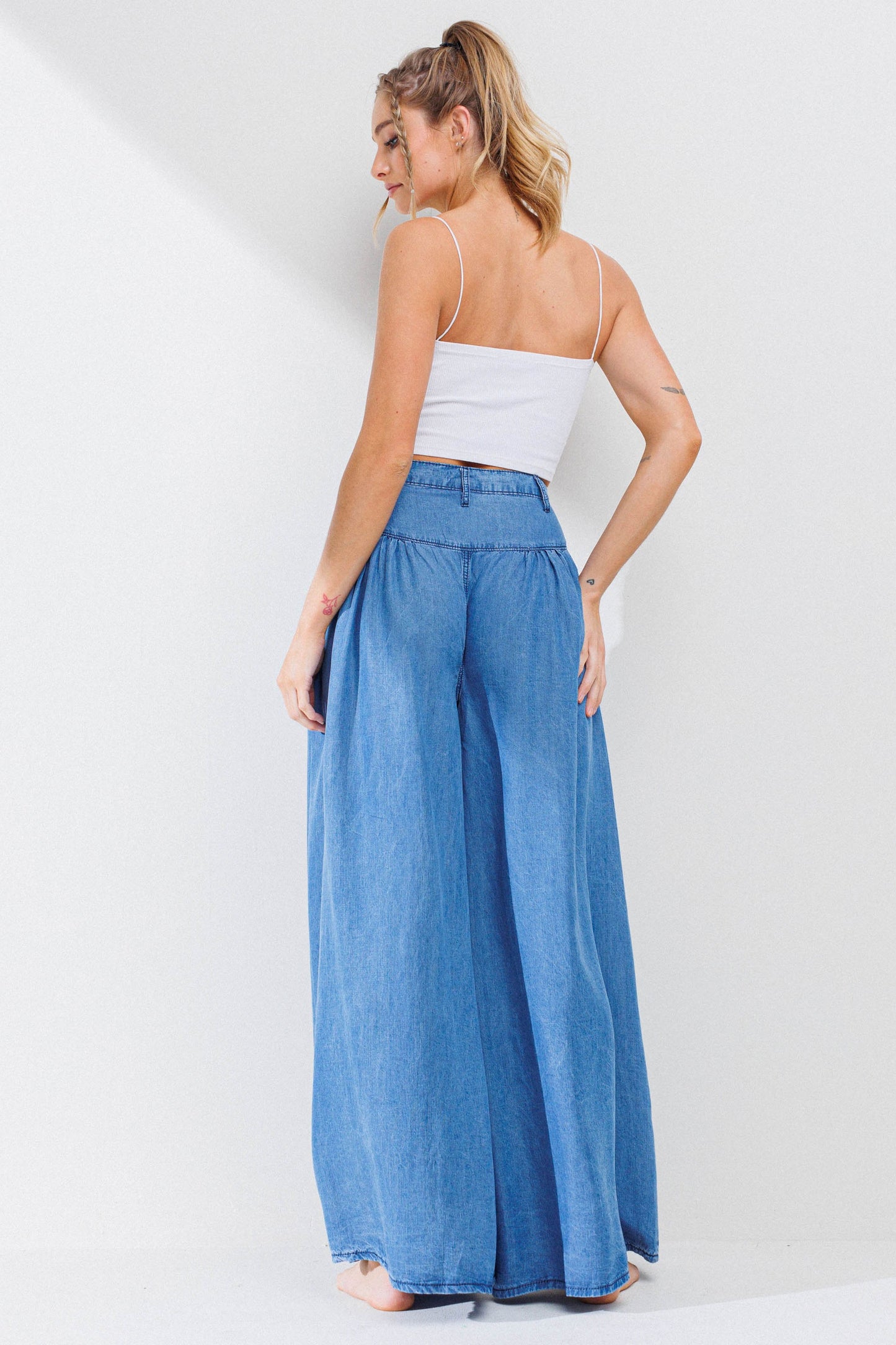 CHAMBRAY PANTS