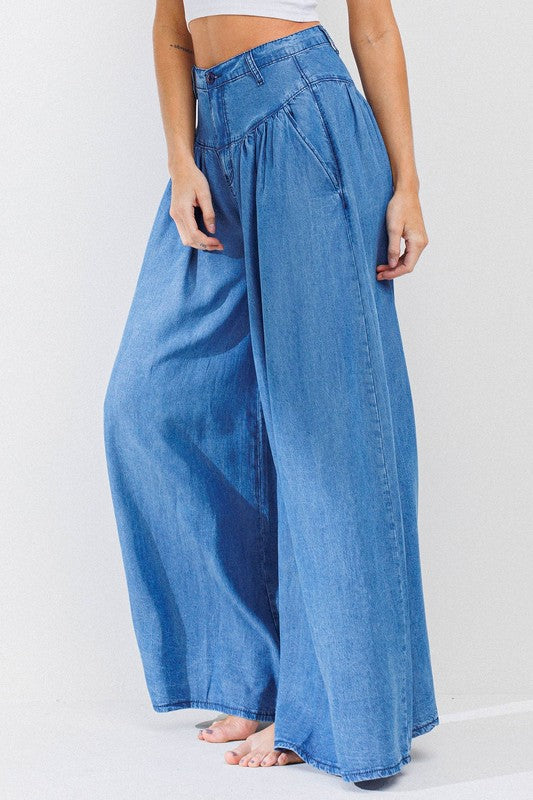 CHAMBRAY PANTS
