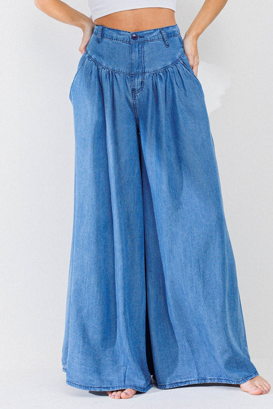 CHAMBRAY PANTS