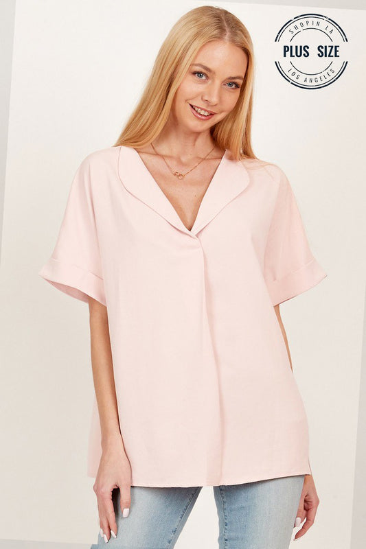 Short Sleeve Top (PLUS SIZE)