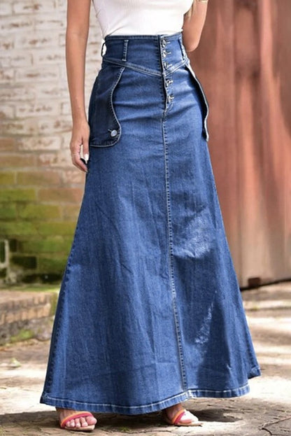 Knee Casual Long Skirt