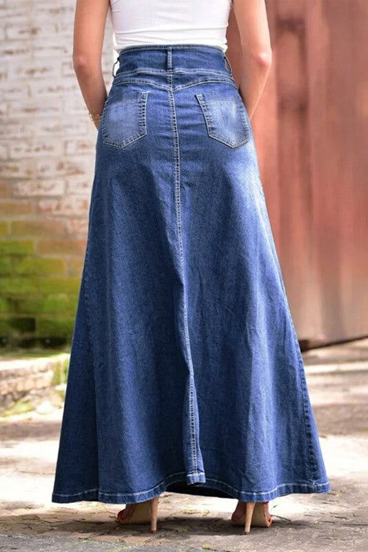 Knee Casual Long Skirt