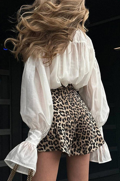 Classic Long Sleeve Blouse (WHITE)