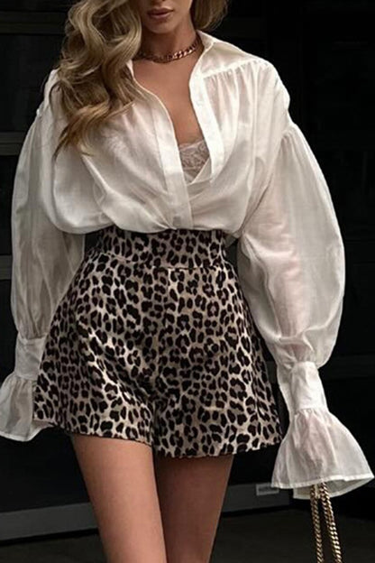 Classic Long Sleeve Blouse (WHITE)