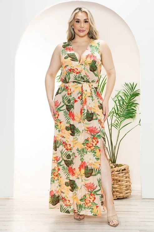 Floral Dress (Plus Size)