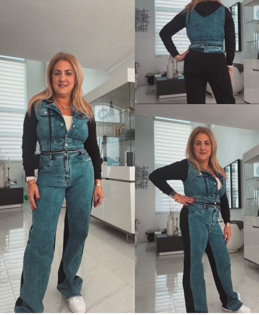Denim Set/ Black