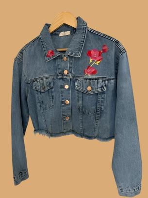 Denim Jacket ( Hamsa Multicolor)