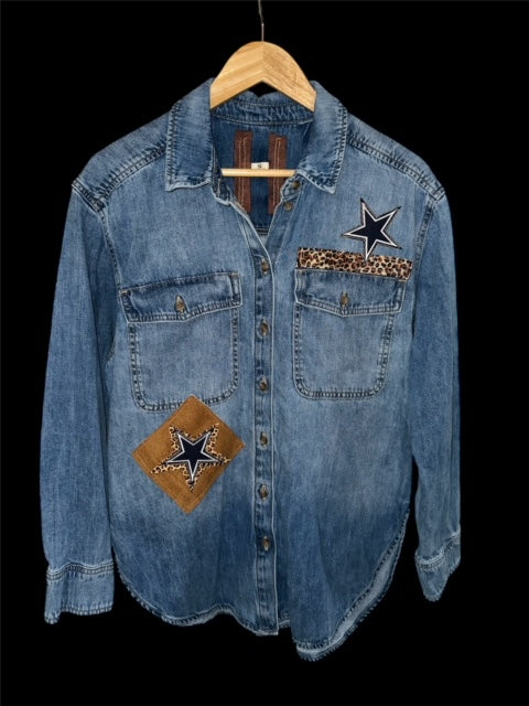 Long Sleeved Shirt (Animal print Star)