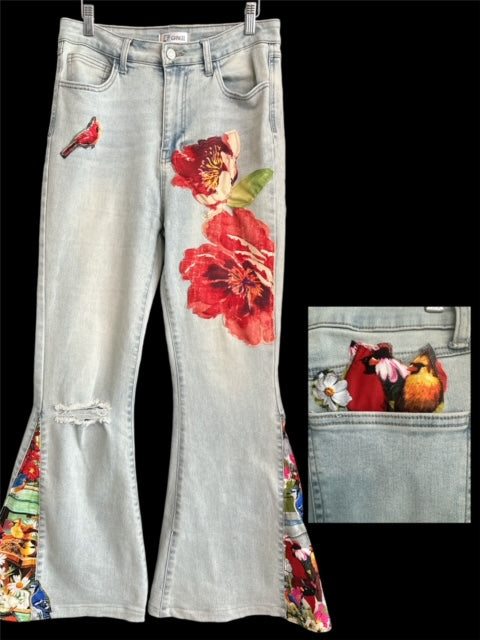 JEANS (GARDEN AND BIRDS)