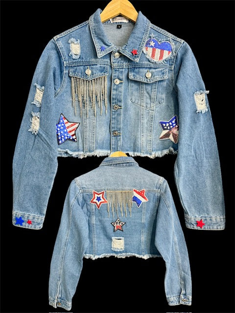 DENIM JACKET (LOVE U.S.A)