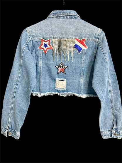 DENIM JACKET (LOVE U.S.A)
