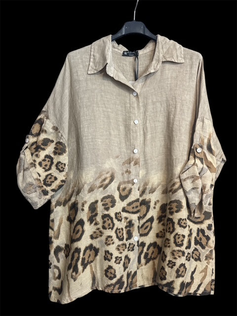 LINEN SET ANIMAL PRINT -ONE SIZE
