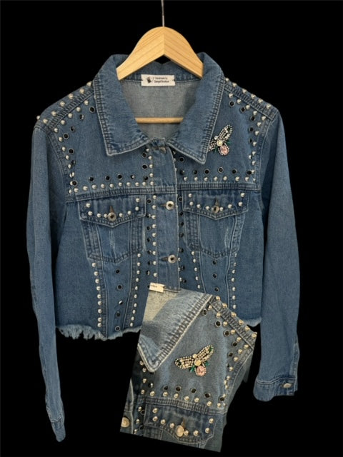 Denim Jacket (Rose Bee)