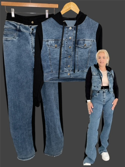 Denim Set/ Black