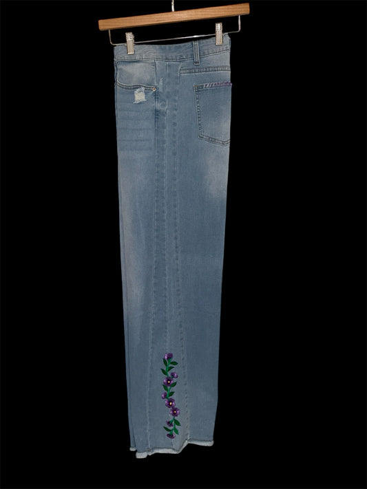 Jeans ( PURPLE FLOWERS)