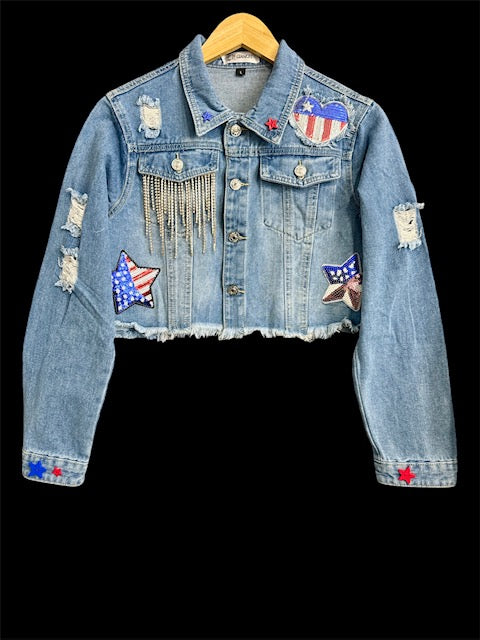 DENIM JACKET (LOVE U.S.A)