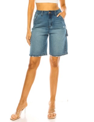 DENIM BERMUDA JEAN SHORTS